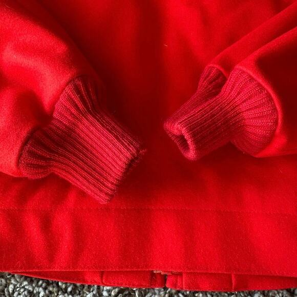 Vintage Women’s Red Pendleton Wool Bomber Jacket Quilted Line #564 Size Medium - Picture 7 of 7